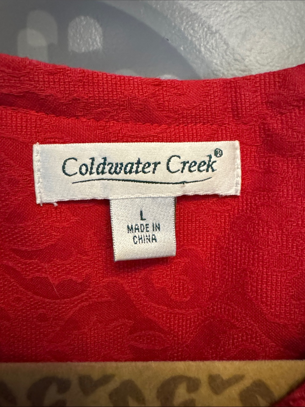 Coldwater Creek Red Ruffle-Trim Jacket - Picture 2 of 7